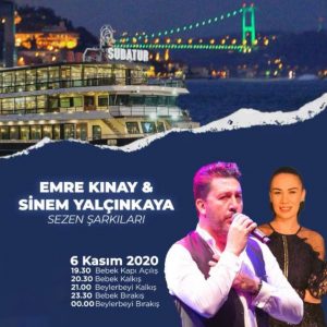 کنسرت خواننده ترکیه ای استانبول امره کنای اکتبر ۲۰۲۰